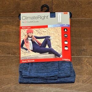 Cuddl Duds Plush Warmth Blue Leggings